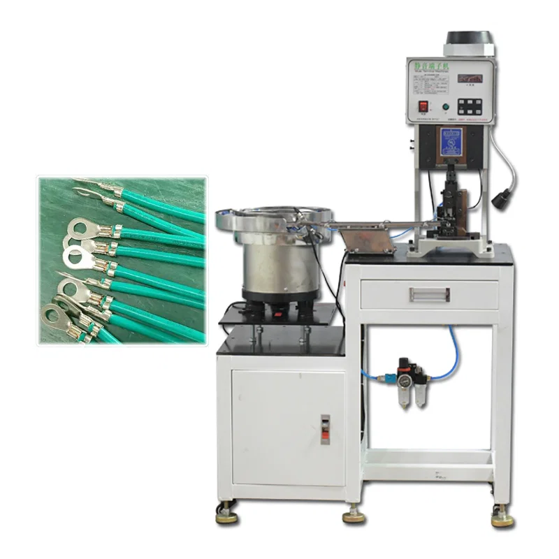 Maszyna do zaciskania luźnych zacisków z podaniem płyt wibracyjnych, maszyna do zaciskania luźnych zacisków z drutem, maszyna do zaciskania zacisków kablowych, maszyna do zaciskania zacisków z plastikowymi powłokami 