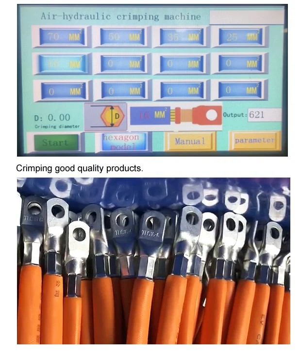 Próbka hydraulicznej maszyny do zaciskania terminali, maszyny do zaciskania 50t terminali, maszyny do zaciskania klinów kablowych