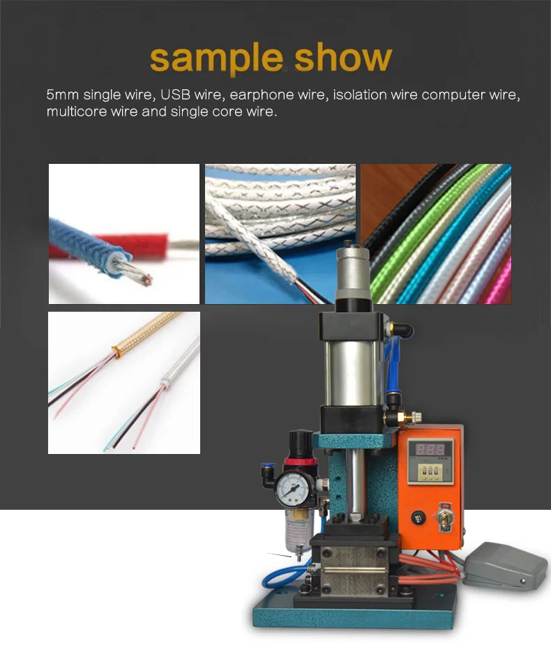 Wielordzeniowy odkładacz kabli grzewczych USB, elektryczny pneumatyczny zdzieracz kabla USB, pneumatyczna maszyna do oddzielania kabli grzewczych
