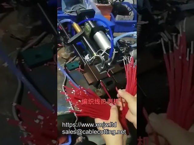 WPM 310a Cable Wire Hot Stripping Machine Braided Wire Pneumatic Hot Stripping Machine