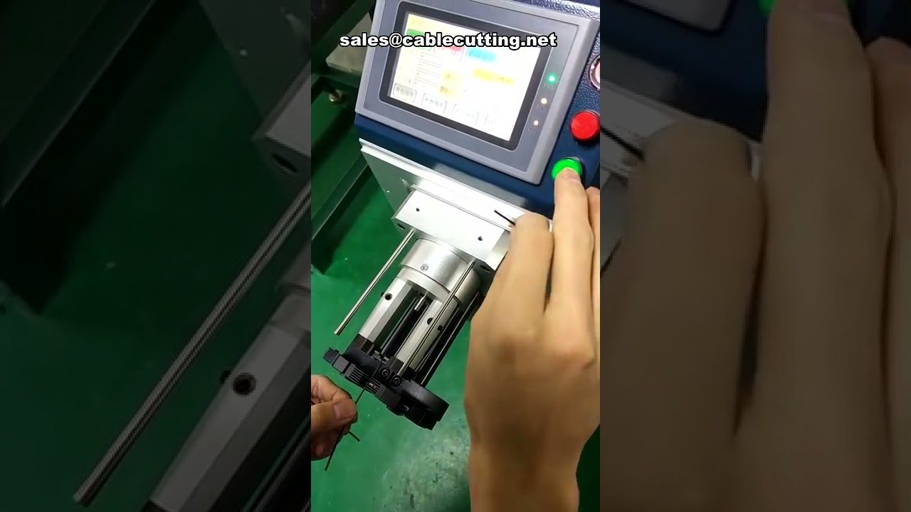Coaxial cable stripping machine for 3 layers Coax cable Thin Coaxial wire stripper