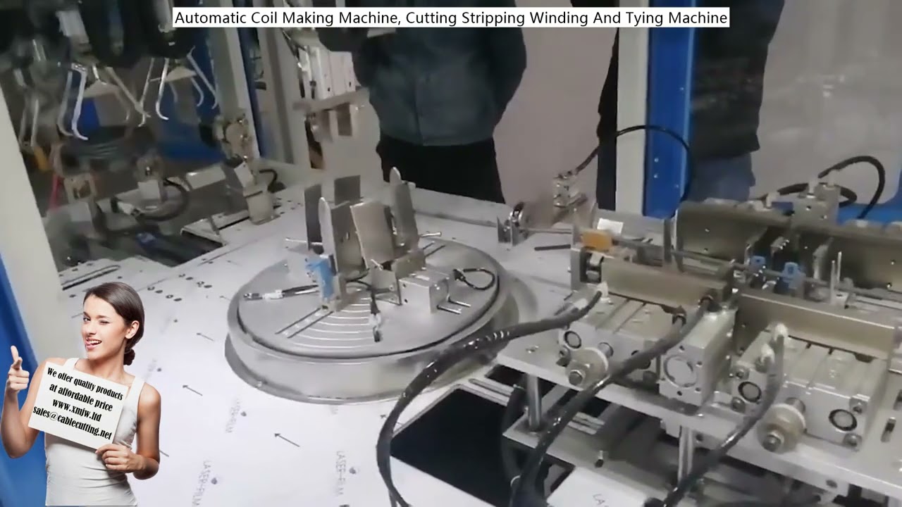 Automatic Coil Making Machine, Cutting Stripping Winding And Tying Machine