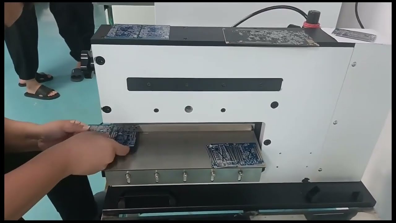 Rail Type Online Plate Splitter Smt Aoi Production Line Machine Pcb Film Punching Machine
