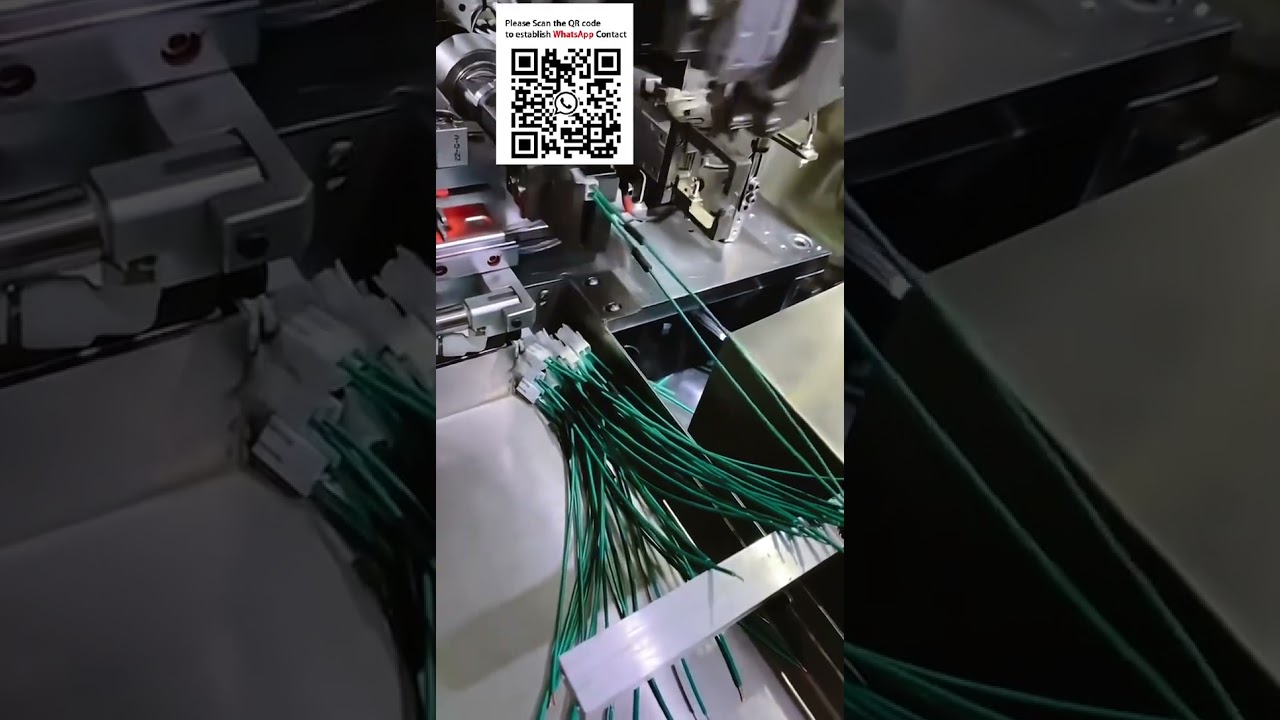 Fully Automatic Terminal Crimping Machine with Housing & Heat Shrink Tube Insertion