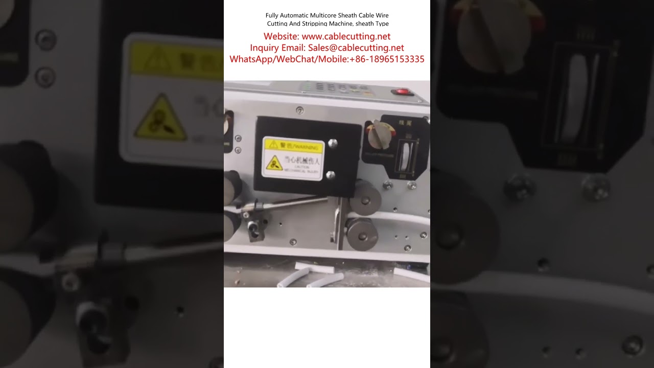 W pełni automatyczna maszyna do cięcia i zdejmowania izolacji z kabli wielożyłowych z płaszczem, typ płaszczowy