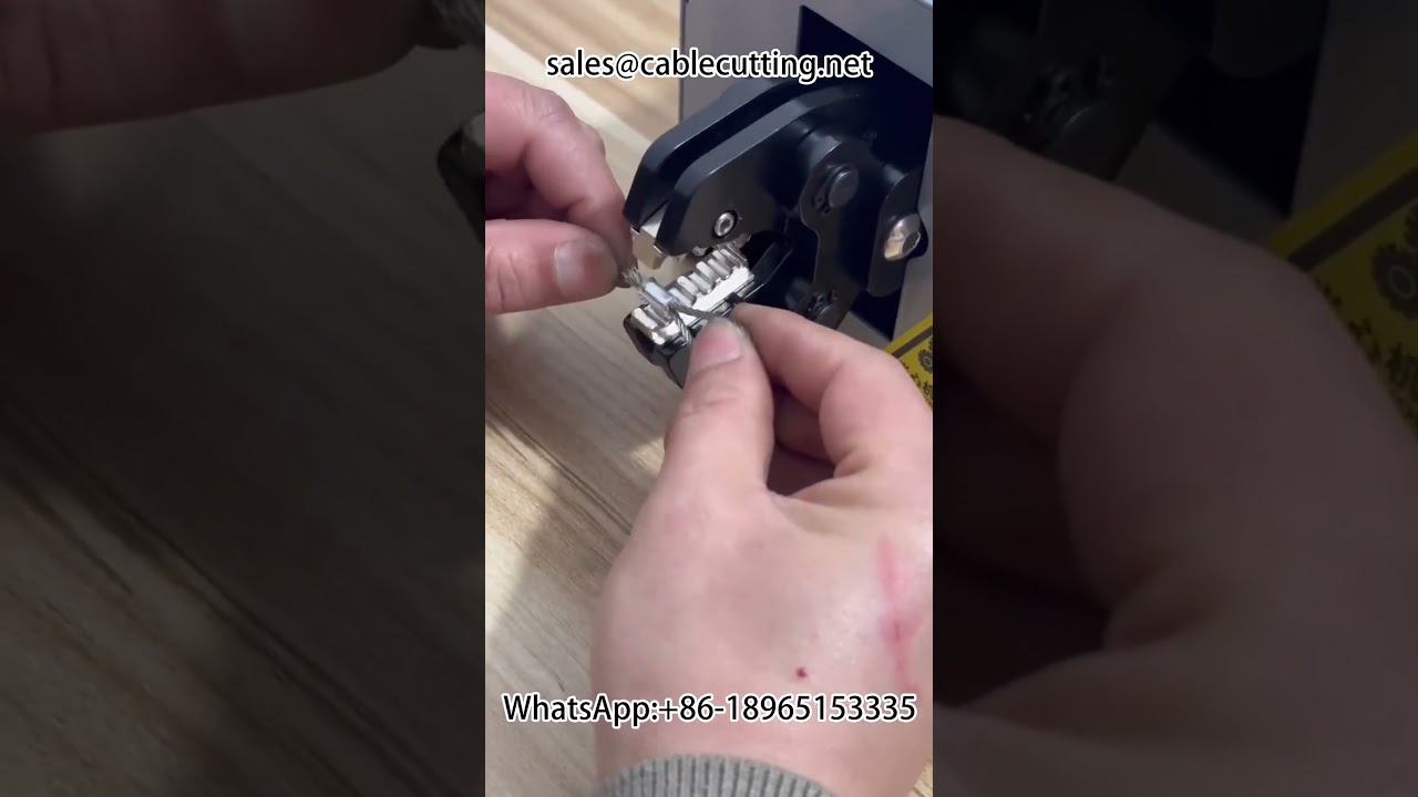 Pneumatic terminal crimping machine #Automation