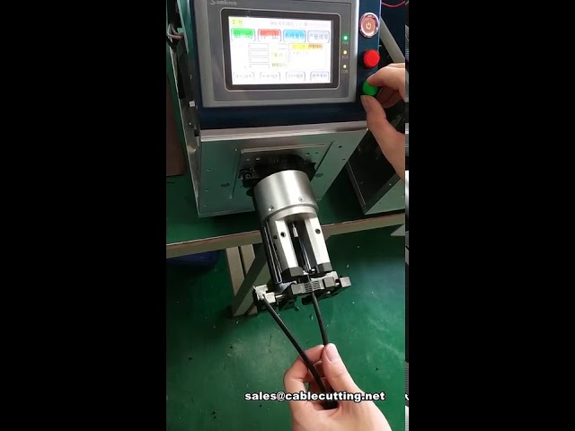 Półautomatyczna maszyna do ściągania izolacji kabli koncentrycznych, ściągacz do kabli koncentrycznych