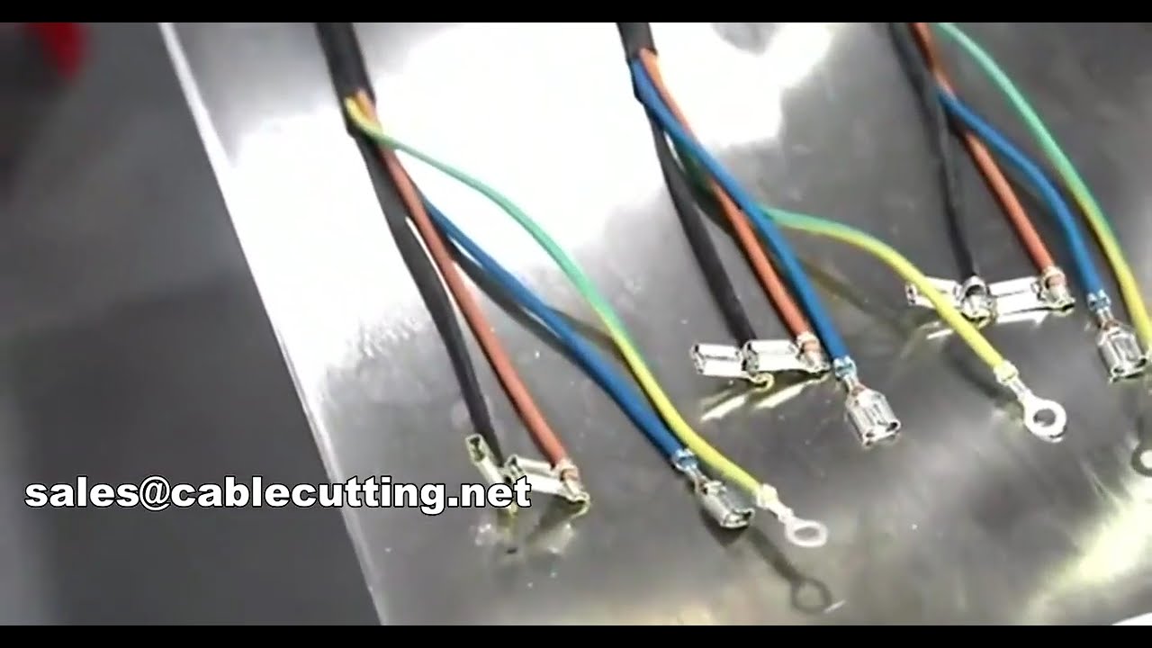 fully automatic cable crimping machine for different terminals on different length of inner WPM-555