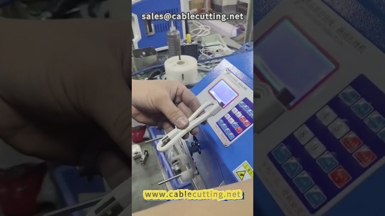 95  Silica gel ring tie data wire winding machine # data wire # wire processing # silicone ring