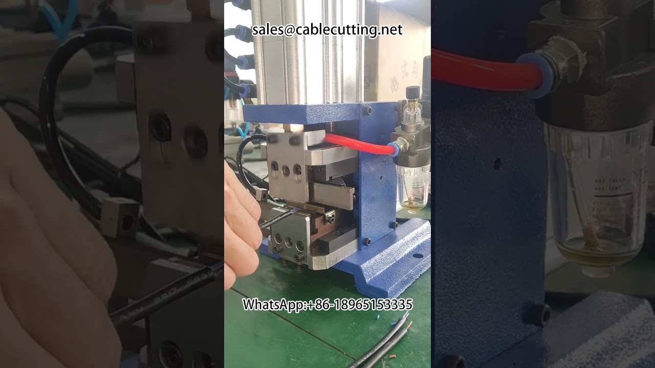 Sheath wire stripping twisted wire twisting machine #machine #cablewirestrippingmachine #factory