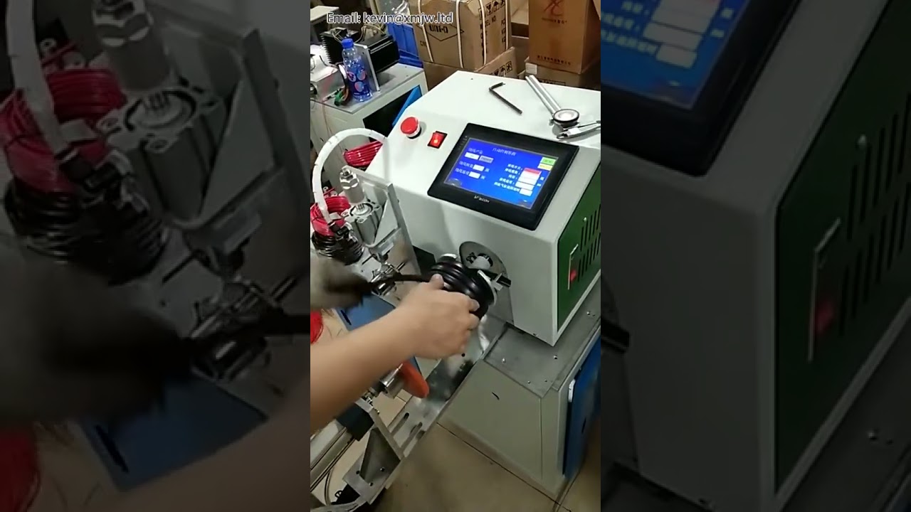 Touch screen and Button version Automatic wire winding binding machine for wire harness wind and tie