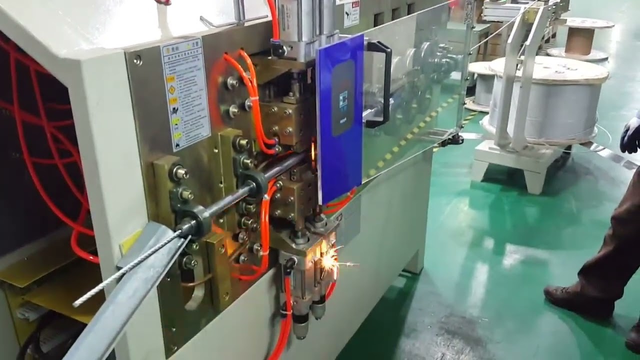 automatic wire rope flathead fusing machine wpm 60sf