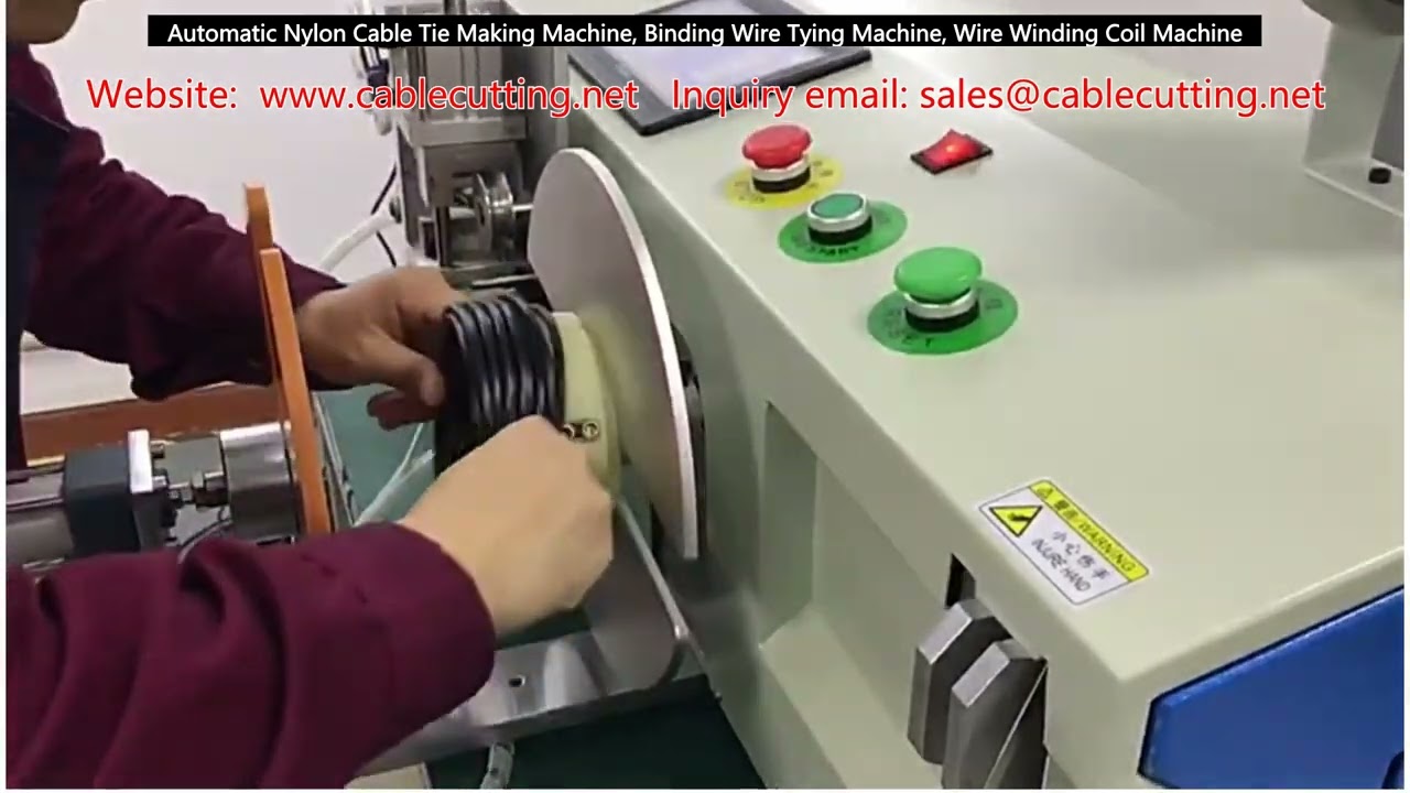 Automatic Nylon Cable Tie Making Machine, Binding Wire Tying Machine, Wire Winding Coil Machine