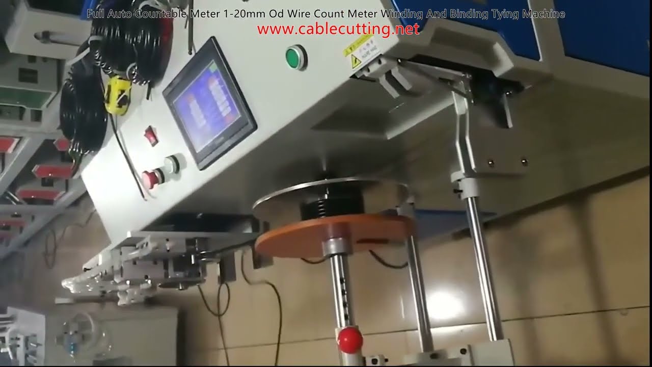 Full Auto Countable Meter 1 20mm Od Wire Count Meter Winding And Binding Tying Machine