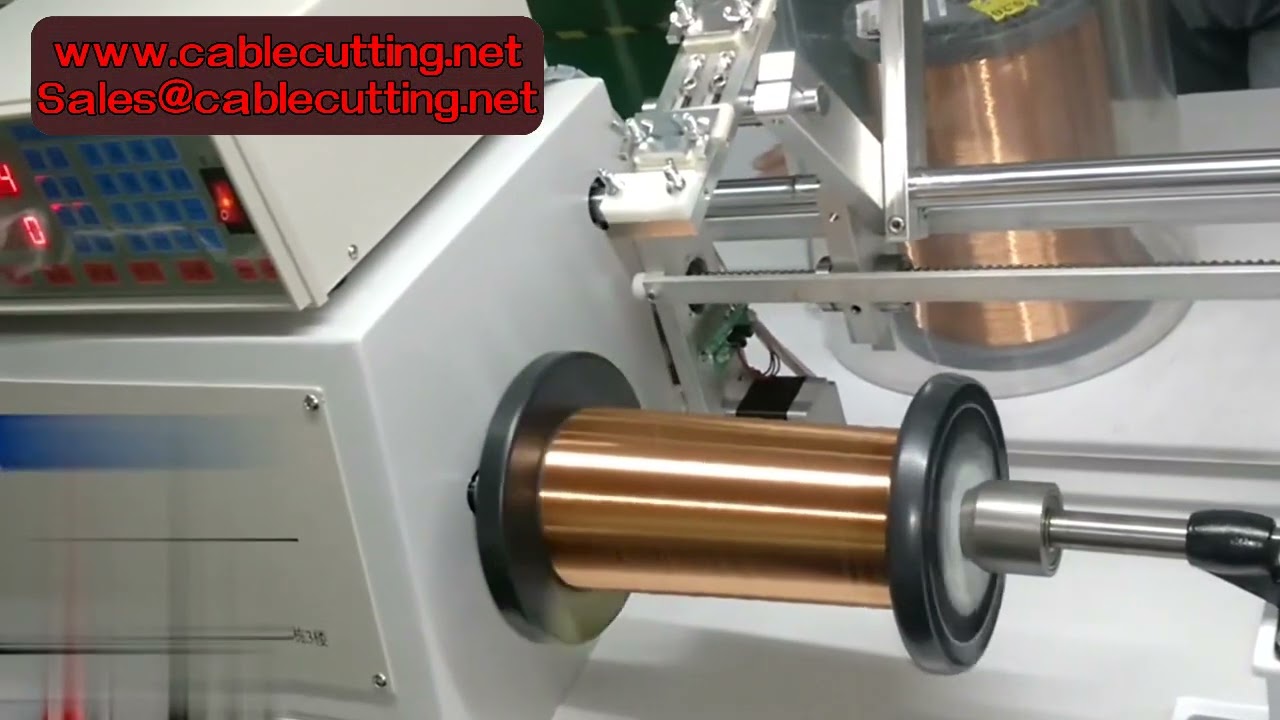 Computer CNC 813 750W Wire Coil Winding Machine Wire Size 0 1 2 5mm Cable Winder For New Energy Tran