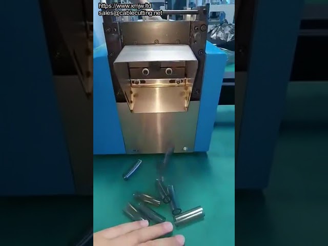 Automatic Metal Plastic Belt shaped Tube shaped Fixed length Cable Metal Sheet Cutting Machine