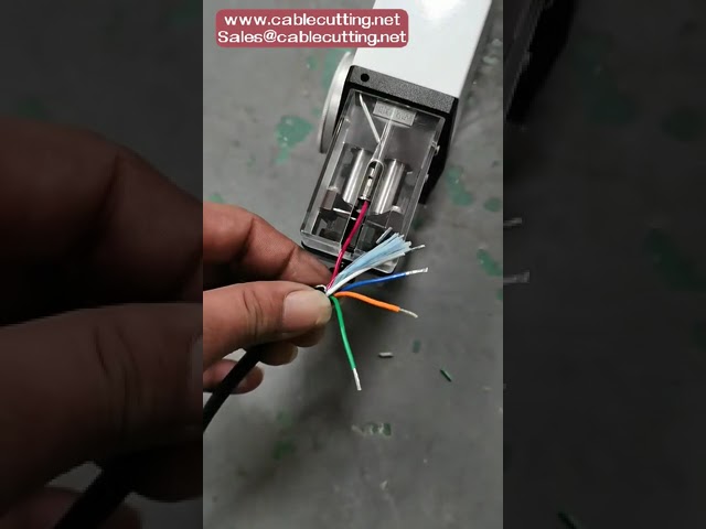 Free shipping Extremely short cycle times induction pneumatic wire stripping machine