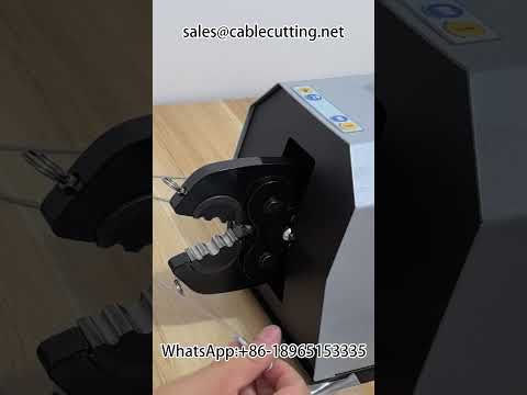 Pneumatyczna zaciskarka do końcówek | Siła 9 ton, zaciskanie do 300 mm² | Automatyzacja produkcji