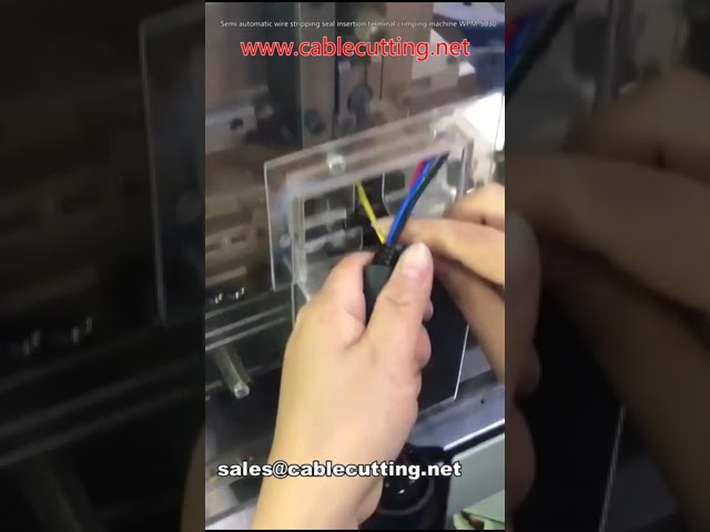 semi automatic wire stripping seal insertion terminal crimping machine WPM-5030