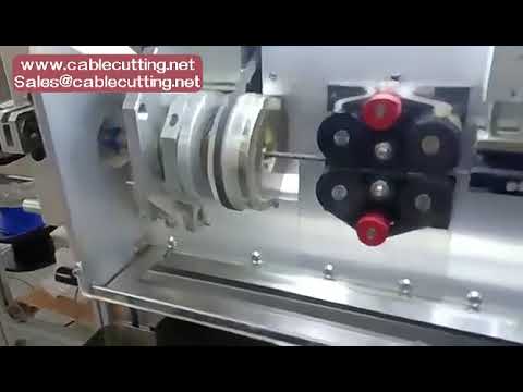 0 64 4 0mm electric coaxial cable cutting and stripping machine, touch screen cutter stripper