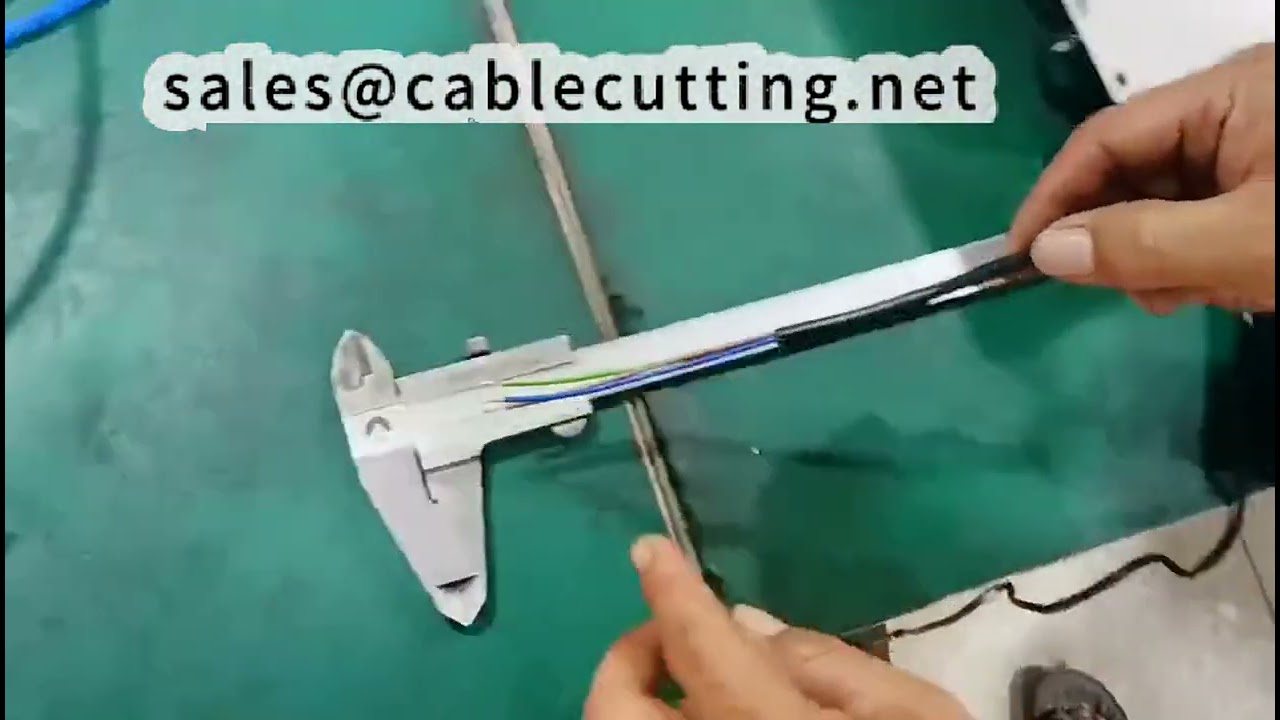 Jacketed Cable InnerOuter Stripping Machine 100mm Outer Strip, 6 5mm OD