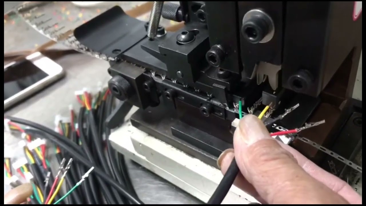 Semi automatic Terminal Crimping Copper Cable Wiring Machine For Sale