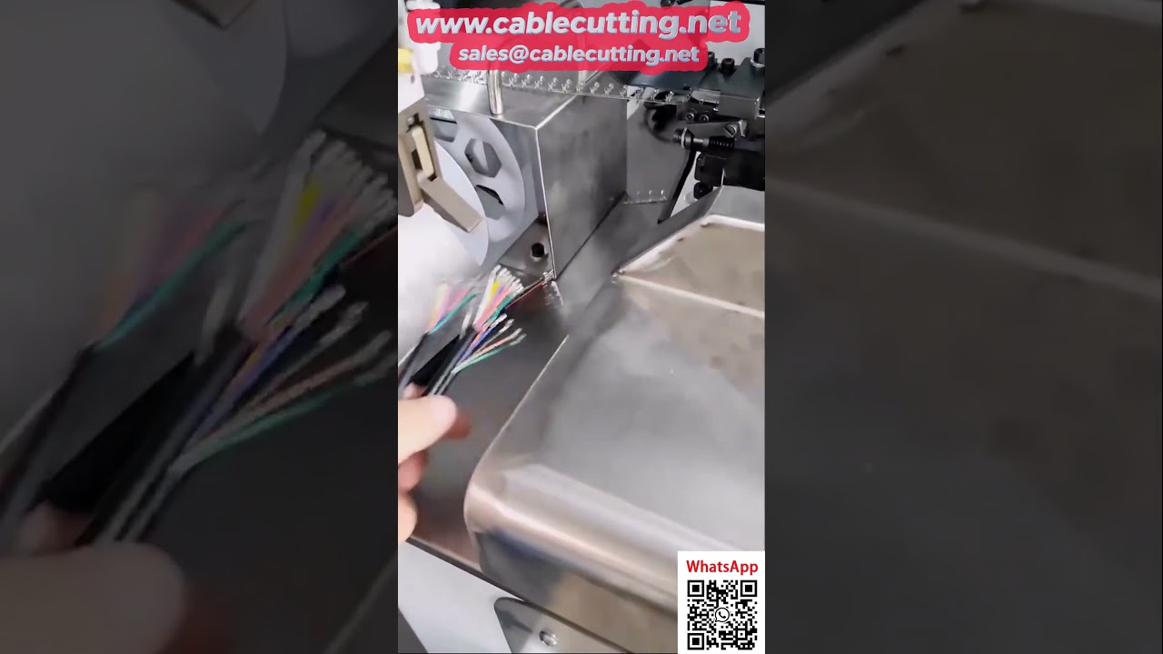 Wydajna maszyna do zdejmowania izolacji i zaciskania kabli wielożyłowych – automatyzacja produkcji