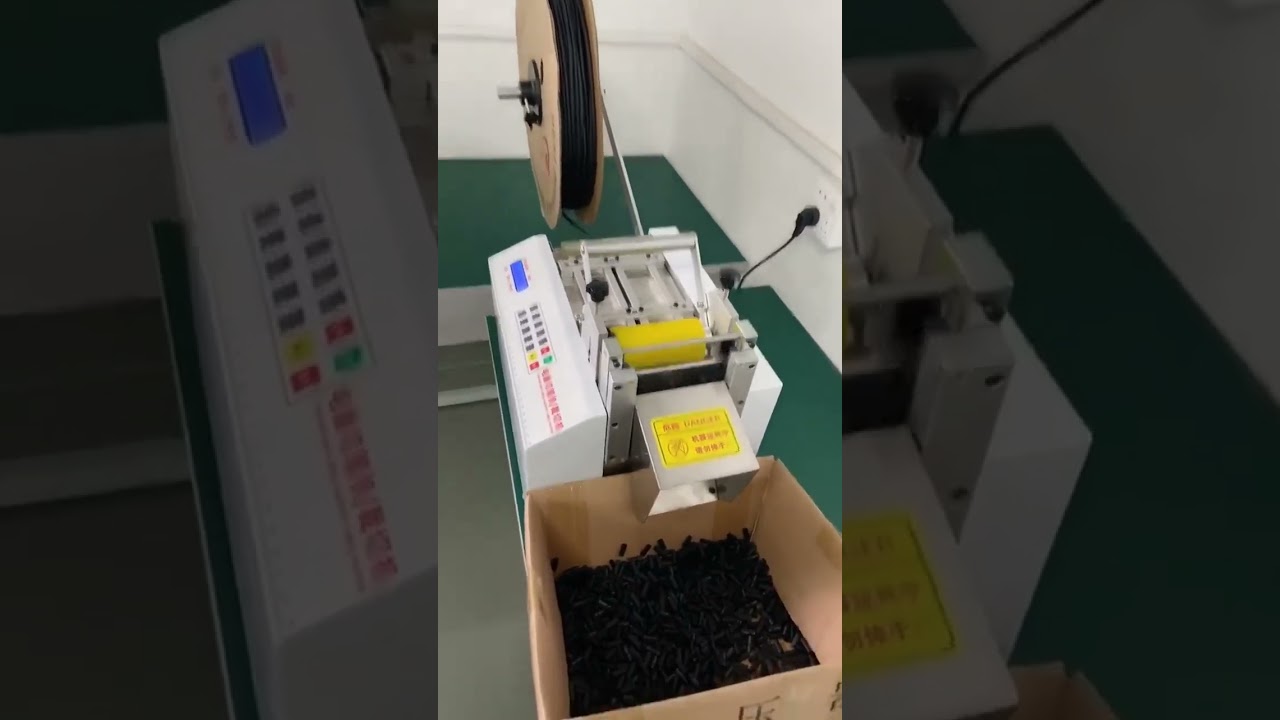 Fully Automatic Computer Pipe Cutting Machine Cutting Heat Shrink Tube Real Shot Video, Adjustable