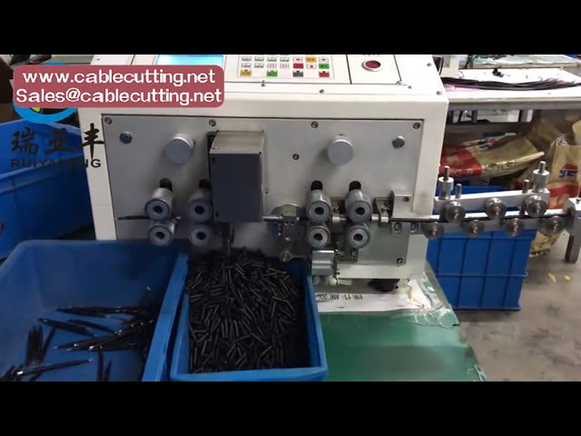 wire cutting and stripping machine