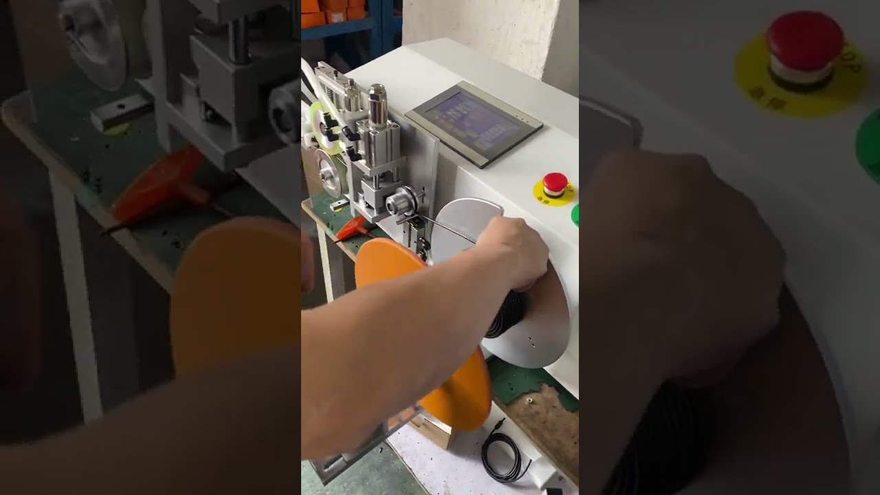 Maszyna do obróbki wiązek przewodów – precyzyjne dozowanie, zwijanie, wiązanie i cięcie