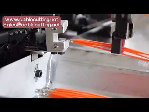 Automatic 5 ends crimp device Computer Electrical Multi core Wire Cutting Stripping Cable crimping