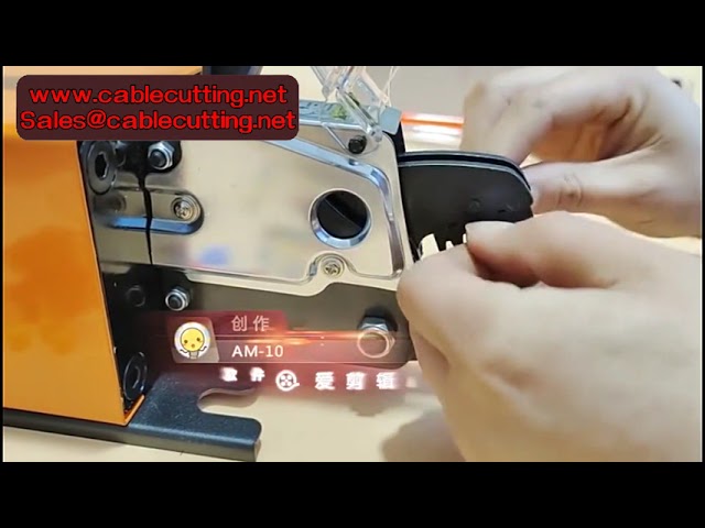 AM 10 Elektryczna Automatyczna Zaciskarka Dynamiczna do Końcówek | Prasowanie na Zimno | Szczypce Zaciskowe
