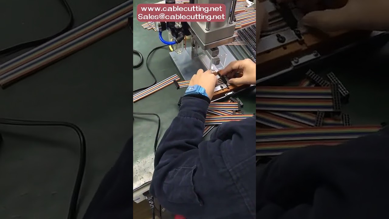 96P IDC Flat Ribbon Cable Terminal Pressing Crimping Machine