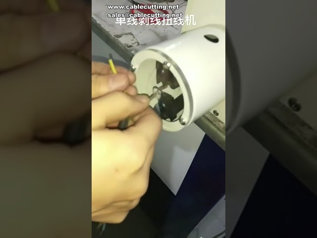 Automatyczna maszyna do ściągania izolacji i skręcania drutu – do przewodów zasilających i kabli elektronicznych